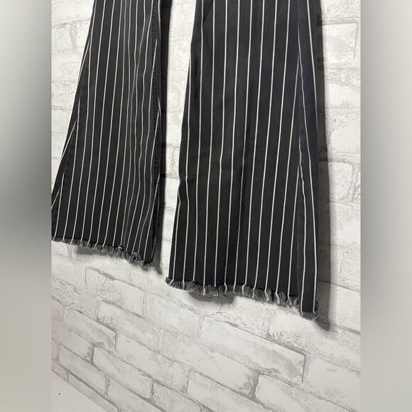 KanCan Lura High Rise Flare Jeans Pinstripe Flare - Picture 8 of 13
